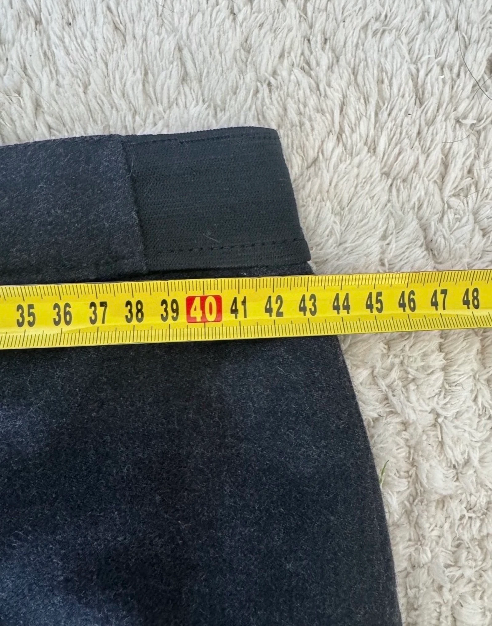 Vintage zwarte kokerrok wolmix IT46 Designer Classic – photo 4